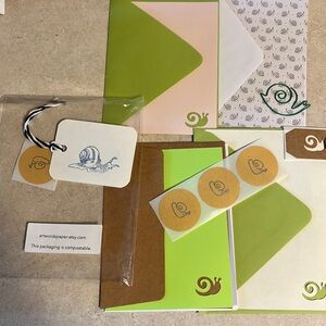 Snail Friends Snail Mail Penpal Kit Stationery Set